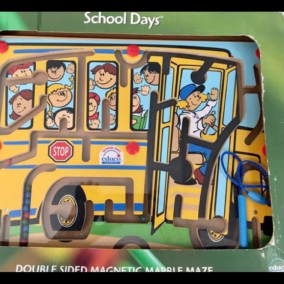 Educo SchoolDays Double Sided Magnetic Marble Maze - Picture 3 of 4